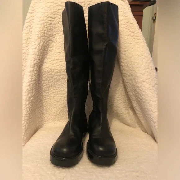 MARC FISHER LTD  Phidias Knee High Boot Black Platform Size 5.5 - Picture 6 of 11